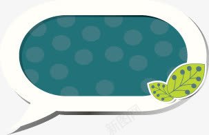 白色对话框春天装饰png免抠素材_新图网 https://ixintu.com 对话框 春天 白色 装饰