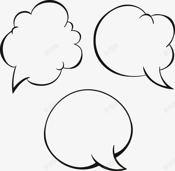 气泡对话框png免抠素材_新图网 https://ixintu.com 会话 对话框 对话框简笔画 气泡 聊天 语气框