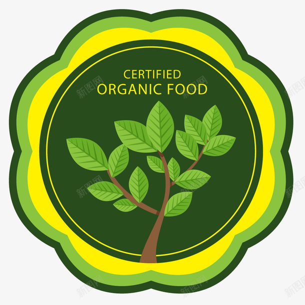 绿色有机植物标标签矢量图图标ai_新图网 https://ixintu.com 健康食品 天然食品 安全食品 水果超市促销 海报 纯天然 绿色 绿色产品 绿色蔬果 食品 矢量图