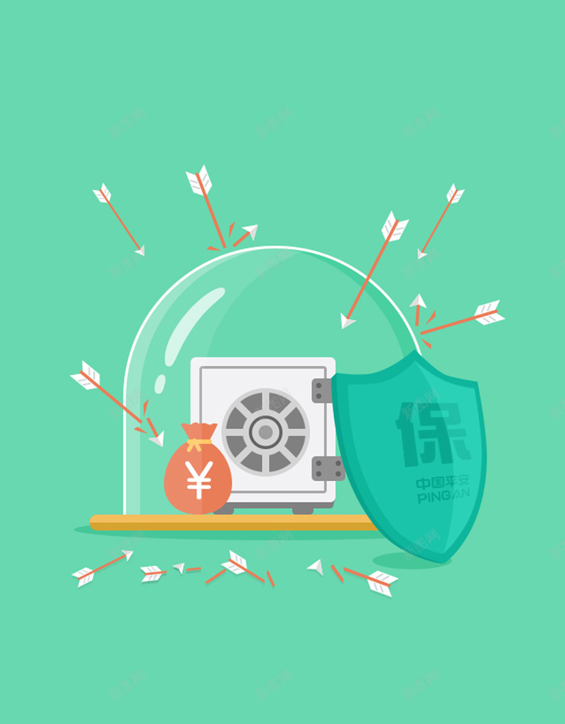 保险H5背景jpg设计背景_新图网 https://ixintu.com H5 H5背景 h5 保险 卡通 彩色 手绘 童趣