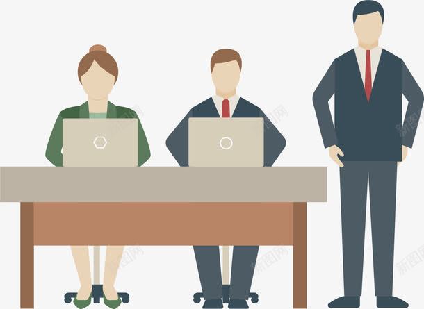 专家评审组矢量图eps免抠素材_新图网 https://ixintu.com 商务报告 审查 毕业答辩 矢量素材 答辩委员会 矢量图