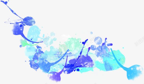 动感彩墨展板png免抠素材_新图网 https://ixintu.com 动感 展板 素材
