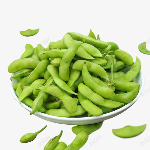 实物一盘新鲜绿色毛豆png免抠素材_新图网 https://ixintu.com 一盘毛豆 产品实物 摄影 毛豆 生毛豆 绿色毛豆 豆子 食物