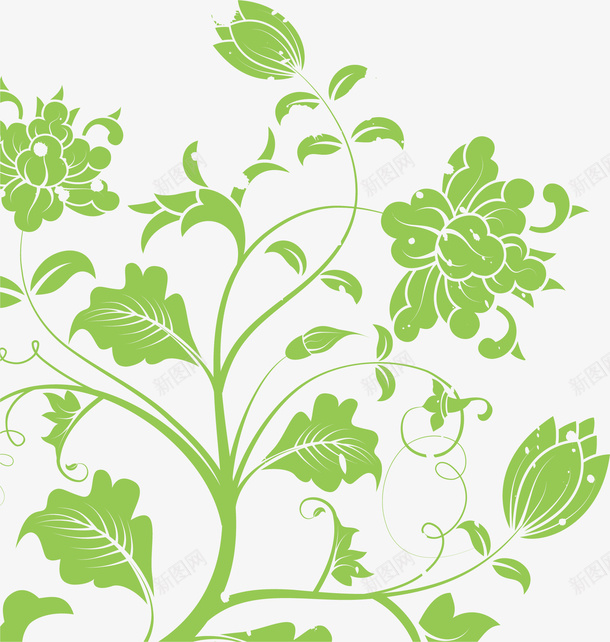 植物全新中式花纹png免抠素材_新图网 https://ixintu.com 中式 中式背景 中式花纹 中式花纹圆 全新中式花纹 卡通 新中式花纹 花纹