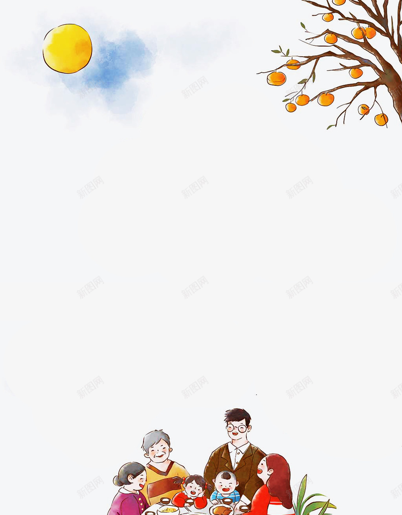 中秋节清新促销PSD分层psd设计背景_新图网 https://ixintu.com PSD分层 中国风 中秋佳节 中秋促销 中秋节 优惠促销 喜迎中秋 月亮 柿子 约惠中秋
