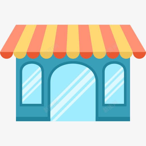 店图标png_新图网 https://ixintu.com 商店 店铺 建筑 生意 餐厅
