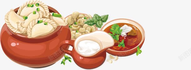 节日饺子png免抠素材_新图网 https://ixintu.com png下载 海报元素 美食水饺 节日 装饰素材