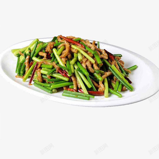 美食佳肴蒜台炒肉png免抠素材_新图网 https://ixintu.com 家常菜 肉丝 蒜台 蒜台炒肉 蒜苔炒肉 蒜薹肉丝 风味美食