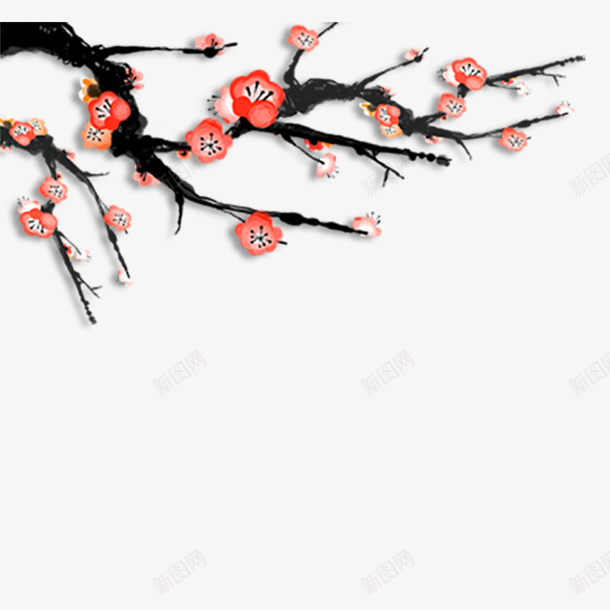 桃花psd免抠素材_新图网 https://ixintu.com 东南亚花 中国风 古风桃花 春天赏花 春季赏花 桃花 桃花矢量 桃花节 水彩 粉色 赏花节