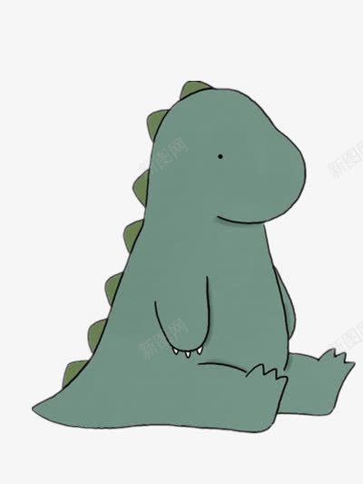 卡通鳄鱼png免抠素材_新图网 https://ixintu.com PPT元素 可爱 小恐龙 绿色