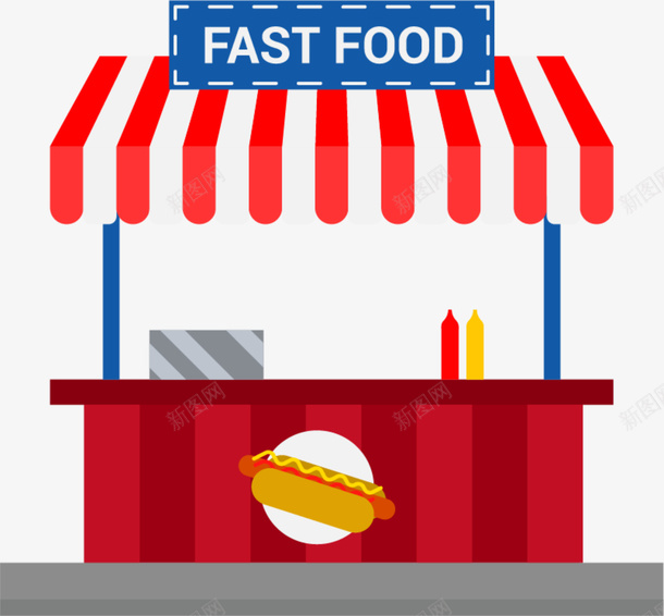 简约早餐摊位png免抠素材_新图网 https://ixintu.com fast food 促进消费 卖东西 地摊经济 小摊贩 小清新摊位 摆地摊 摆摊 摊位 早餐摊位 热狗 简约摊位 经济 美食 路边摊 集市