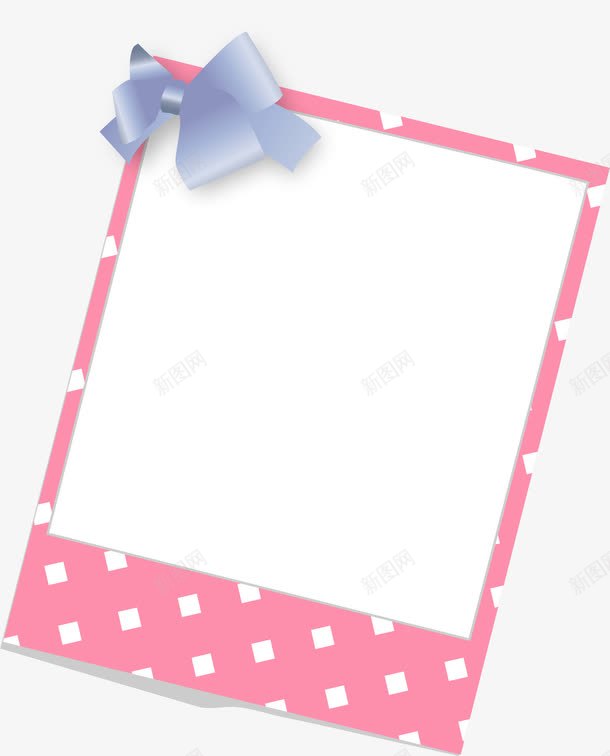 粉色蝴蝶结边框png免抠素材_新图网 https://ixintu.com AI 卡通 手绘 照片墙 粉色 线条 蝴蝶结 边框