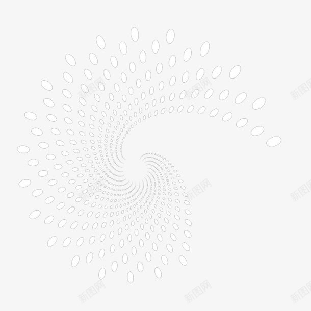黑点旋转光效png免抠素材_新图网 https://ixintu.com 光照 效果 旋转 旋转光效 黑白