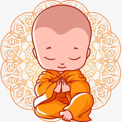 卡通佛教儿童人物png免抠素材_新图网 https://ixintu.com baby 儿童手绘 卡通插画 宗教 宗教信仰 小孩子 文化艺术