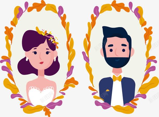 婚礼邀请函大头贴png免抠素材_新图网 https://ixintu.com 大头贴 婚礼 婚礼边框 浪漫婚礼 浪漫花藤 矢量png