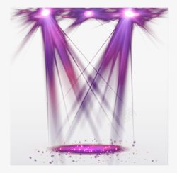 紫色双向舞台射灯素材
