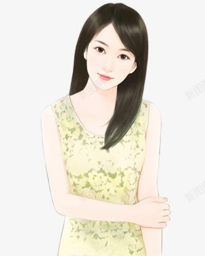 小清新日系女孩女学生png免抠素材_新图网 https://ixintu.com 女孩 学生 清新