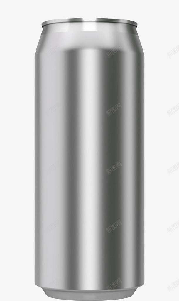 银色光滑的金属罐子实物png免抠素材_新图网 https://ixintu.com 保存 包装 反光 容器 密封 密闭性 封存 抗内压 材质 条纹 解渴 金属罐子 饮料