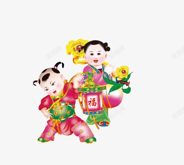 童男童女png免抠素材_新图网 https://ixintu.com 2016 喜庆 招财童子 招财进宝童子 接福 猴年 童子 童男童女 过大年 迎春
