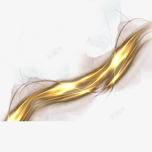 金色亮光条带png免抠素材_新图网 https://ixintu.com 亮光 条带 炫光 金色