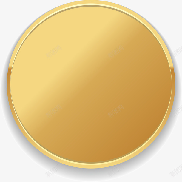 金色徽章标志png免抠素材_新图网 https://ixintu.com 图案 圆圈 徽章 标志 装饰图案 金色 闪耀