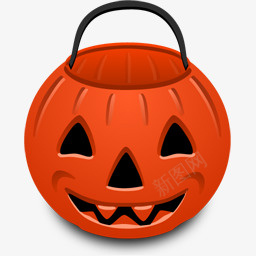 南瓜桶不给糖就捣蛋png免抠素材_新图网 https://ixintu.com bucket pumpkin 南瓜 桶