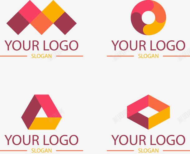 简约现代家居家具logo图标png_新图网 https://ixintu.com logo 可爱 家具LOGO 家居 彩色 简约