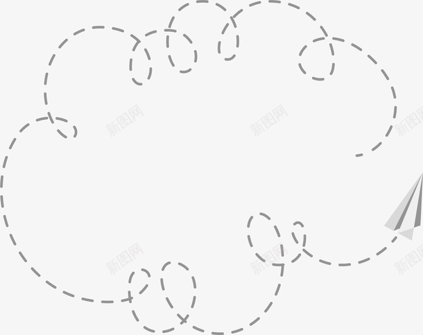 手绘白色纸飞机png免抠素材_新图网 https://ixintu.com 弧线 手绘 白色 童趣 简约 纸飞机 纸飞机图案 路线 飞翔