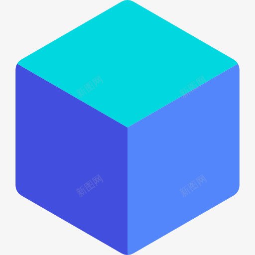 立方体图标png_新图网 https://ixintu.com 人物 几何 图形 形状 立方体 视角