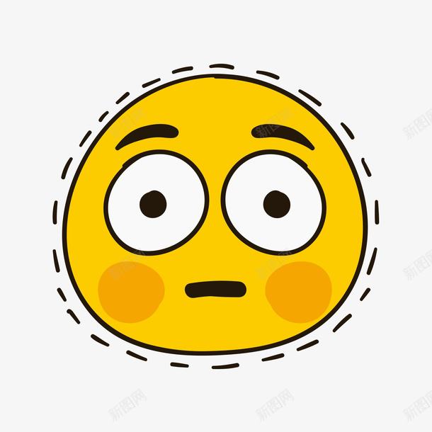 黄色圆形发呆表情png免抠素材_新图网 https://ixintu.com 发呆 发呆表情 圆形 表情 黄色 黄色表情