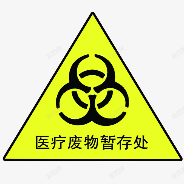 黄色医疗三角形废物处置图标png_新图网 https://ixintu.com 三角形 事故 医疗 处理 处置 废物 解决问题 麻烦 黄色