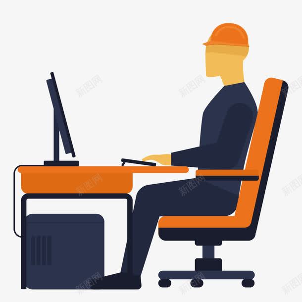 坐在电脑前的技术操作人员png免抠素材_新图网 https://ixintu.com 人员 技术 电脑 电脑操作