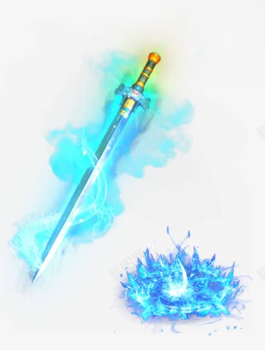 绿色光效游戏武器png免抠素材_新图网 https://ixintu.com 武器 武器库 武器贴图 游戏 色光