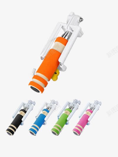 各色自拍杆png免抠素材_新图网 https://ixintu.com 拍照道具 神器 自拍杆 装饰