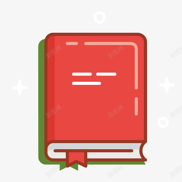彩色课本图标png_新图网 https://ixintu.com 书签 圆角 彩色 扁平化 摆放 摞起来 课本