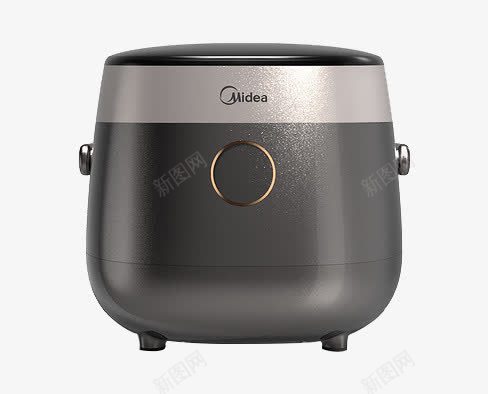 美的智能电饭煲png免抠素材_新图网 https://ixintu.com 厨房用具 智能家电 灰色 电饭煲