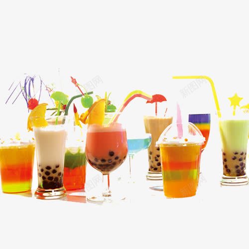 奶茶果汁png免抠素材_新图网 https://ixintu.com 奶茶 奶茶杯 招牌奶茶 甜品 饮料