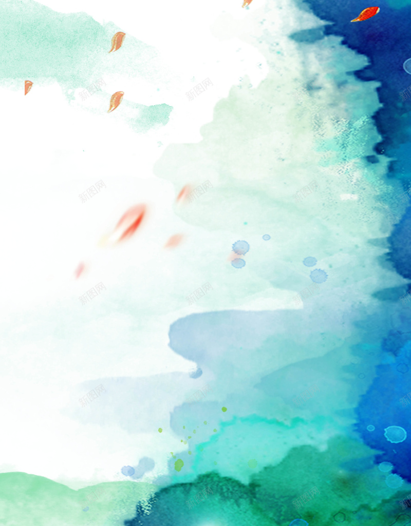 水墨海报背景psd设计背景_新图网 https://ixintu.com 中国风 喷溅水墨 彩色 水墨 水墨素材 海报 背景 蓝色