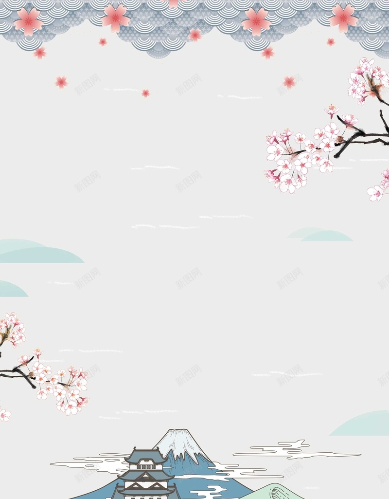 日本旅游旅行白色传统屋檐背景psd设计背景_新图网 https://ixintu.com 京东 传统 传统屋檐 卡通 富士山 度假 度蜜月 扁平 手绘 旅游 旅行 日本 景点 樱花 海报 游玩 环游世界 简笔画山 美丽的富士山