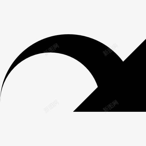 恢复箭头图标png_新图网 https://ixintu.com 指向 接口 正确的 符号 箭 重做 黑色的