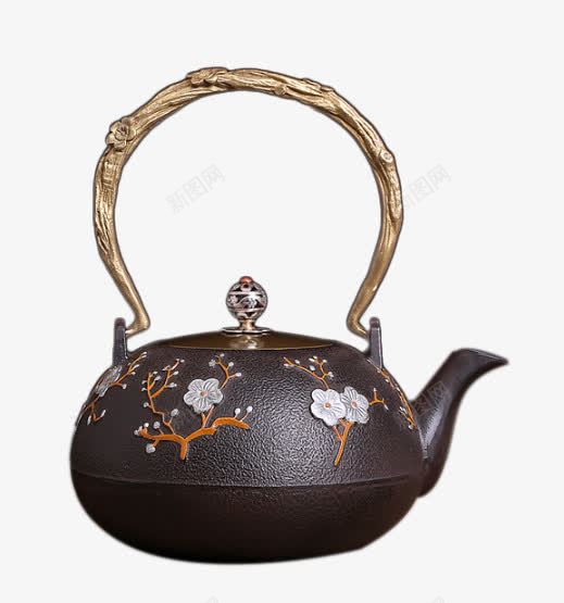 铁工房铸铁茶壶png免抠素材_新图网 https://ixintu.com 产品实物 免费png 厨具 厨房用品 日用百货 详情页图片 锅具