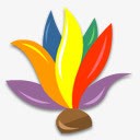 彩色鸡毛毽子图标png_新图网 https://ixintu.com 毽子