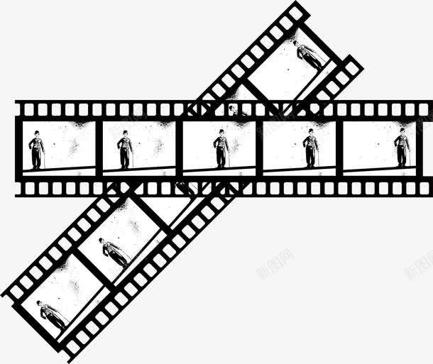 卓别林电影胶片png免抠素材_新图网 https://ixintu.com 卓别林 喜剧 幽默 电影 胶片
