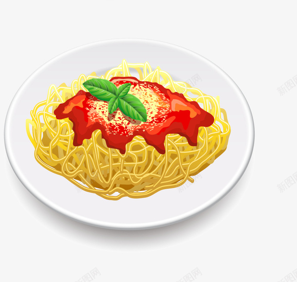 手绘卡通番茄意面png免抠素材_新图网 https://ixintu.com 卡通番茄意面 卡通美食封面设计 广告设计 海报设计 美食 美食海报设计 西式快餐