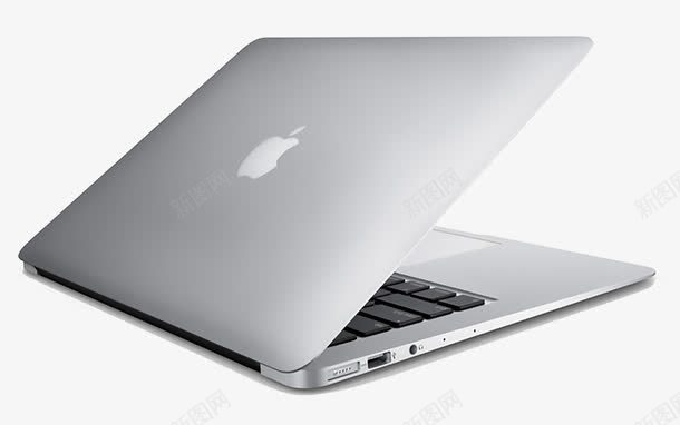苹果MacBookAirpng免抠素材_新图网 https://ixintu.com 产品实物 背面效果图 苹果Air 苹果MacBookAir 苹果电脑 苹果超极本 银灰色苹果