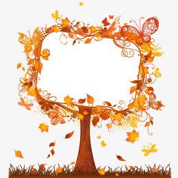 枫叶树木文案背景边框png免抠素材_新图网 https://ixintu.com 文案 枫叶 树木 照片墙 秋天 秋季 背景 蝴蝶 边框