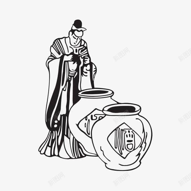 酒png免抠素材_新图网 https://ixintu.com 中国古代文化 传统 传统文化 古代 古典 古风 酒 酒坛 酒矢量图 酒矢量图矢量 酒简笔画 黑白