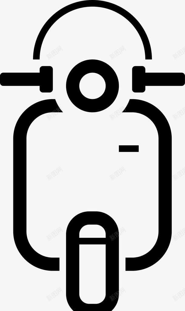 简约黑色电动车图标png_新图网 https://ixintu.com 图标 小清新电瓶车 简约电动车 简约电瓶车 线条 黑色电动车
