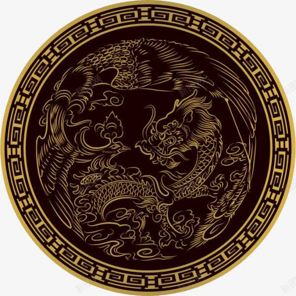 阵法符文png免抠素材_新图网 https://ixintu.com 凤凰 祥云 阵法符文 龙