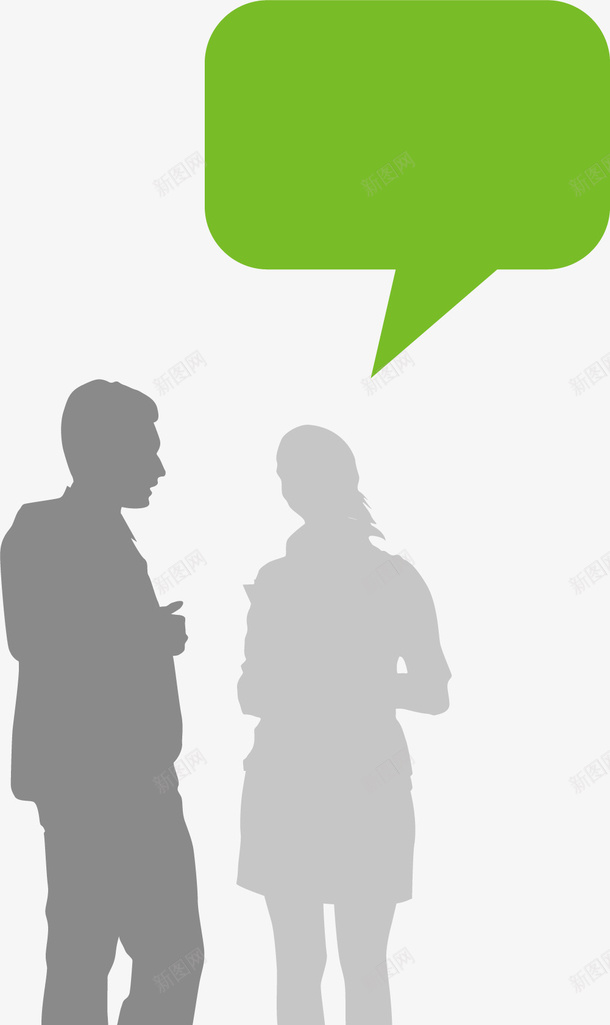 对话男女矢量图ai免抠素材_新图网 https://ixintu.com 商务咨询 商务咨询公司 商务咨询名片 商务咨询服务 商务咨询框 对话框 男女 矢量图